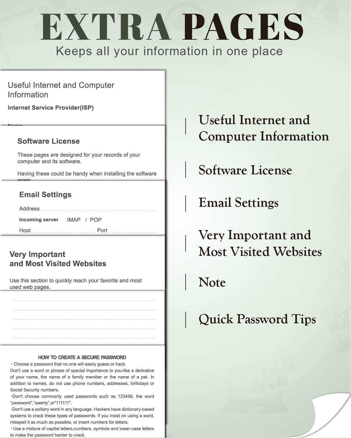 Small Password Keeper Book with Colorful Alphabetical Tabs, Hardcover Password Log-book for Internet Password and Website Address, 4.1"×6.2" Password Notebook for Home Office