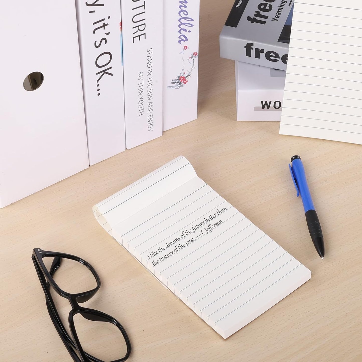 20 Pack Lined Memo Pads 4”x6” Note Pads - 100 Sheets Each Lined Paper Notepad- Small Memo Scratch Pad Writing Pads(Double Sided Printed)