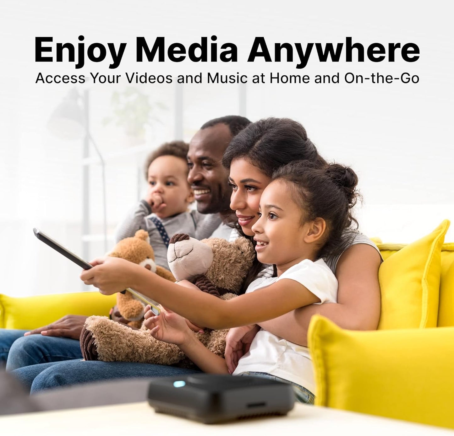 Smart Personal Cloud Storage Device Data and Media Files, Built-in 512GB High-Speed SSD with USB Storage, Plex and Home Assistant/iOS/Android/Windows/Mac Compatible