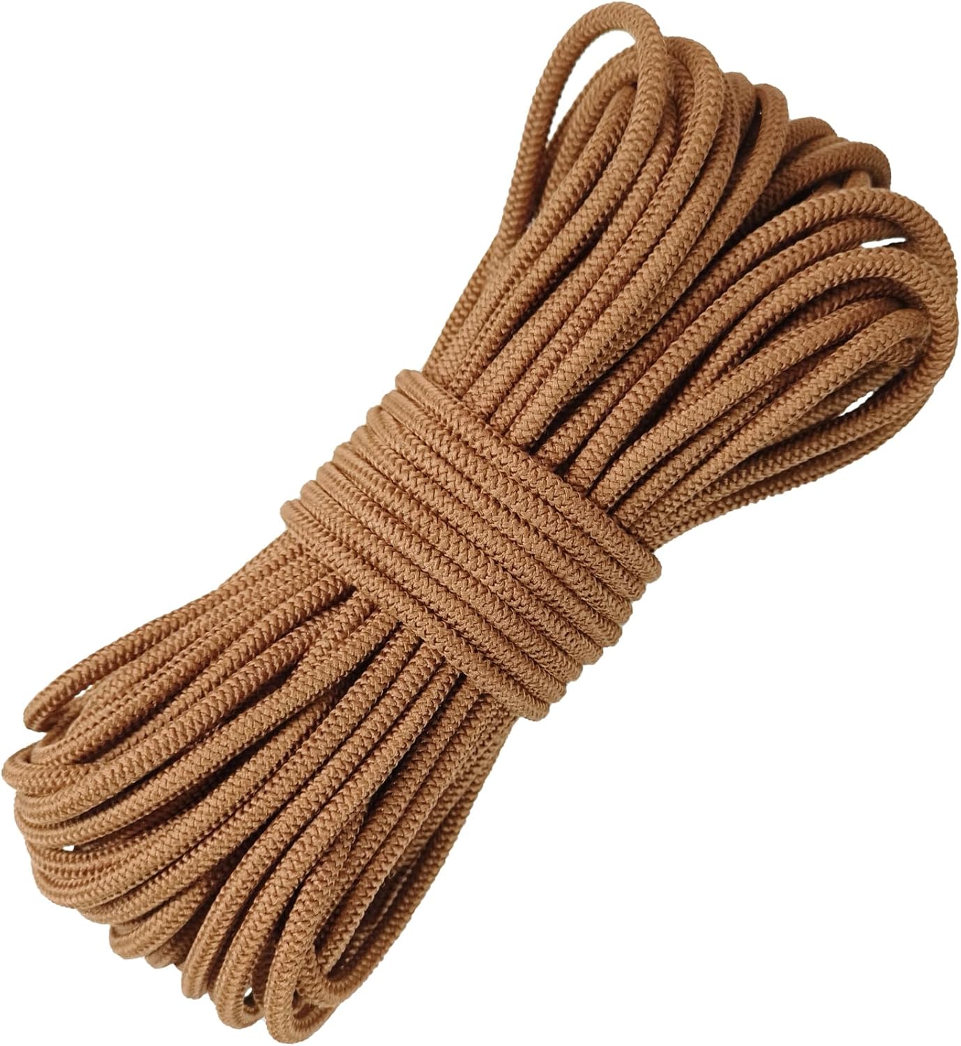 3mm Brown Elastic Cord 45ft - Strong No-Slip Bungee String for Crafts, DIY Projects, Kayak Tie Downs, Camping Gear, Sports Gear, DIY Crafts, Hair Bands, Sewing & Shoe Laces