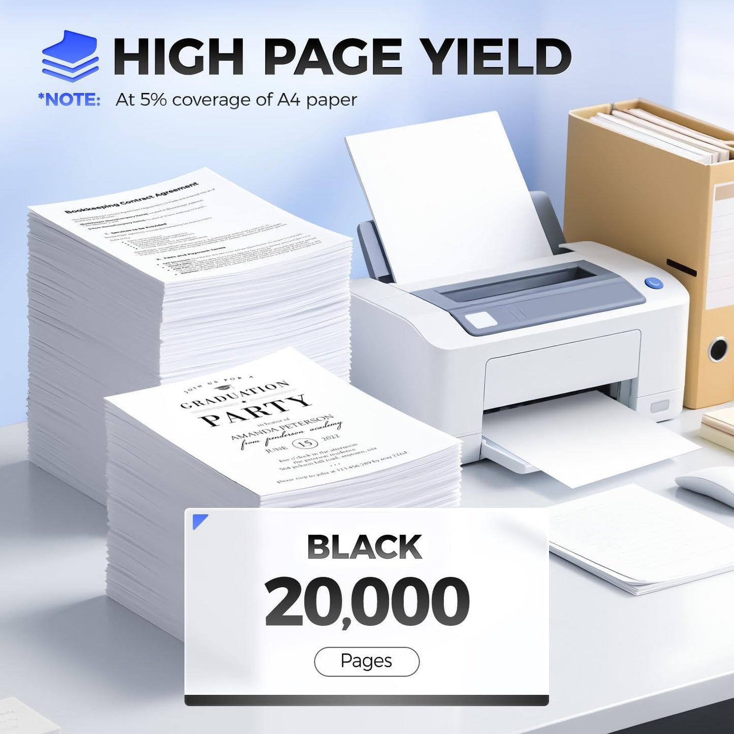 51B1X00 Black Toner Cartridge (with Chip) Extra High Yield Replacement for Lexmark 51B1H00 51B1000 Toner Cartridge Compatible with MS517dn MX517de MS617dn MX617de Laser Printer ( 1-Pack 20,000 Pages)