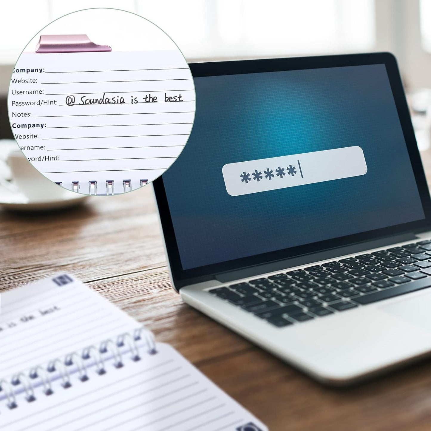 Zonon 2 Pcs Mini Password Book with Alphabetical Tabs Metal Password Keeper Book Portable Organizer Elegant Mandala Pattern Notebook with Pen, Spiral Bound for Information(Rose Gold, Light Pink)