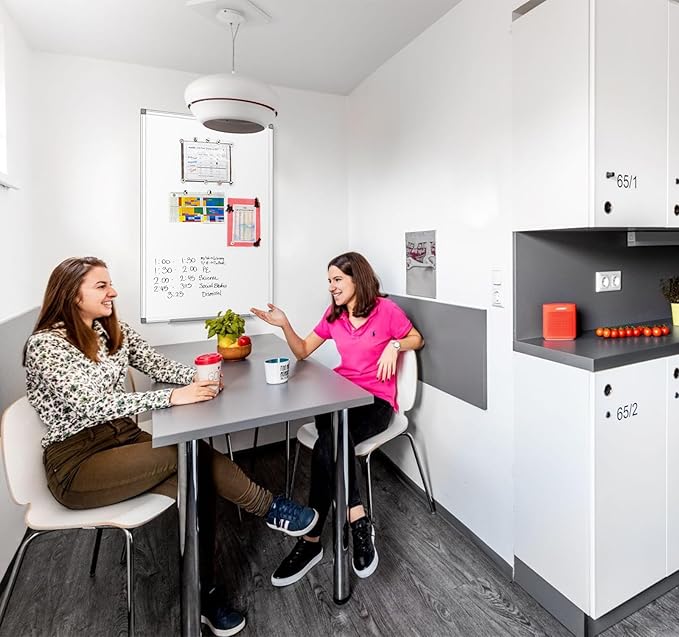 SWANCROWN Magnetic White Board 30 x 20 Inches Dry Erase Board, Hanging Whiteboards for Door, Office, Home, Dorm- Teachers/Students/Family