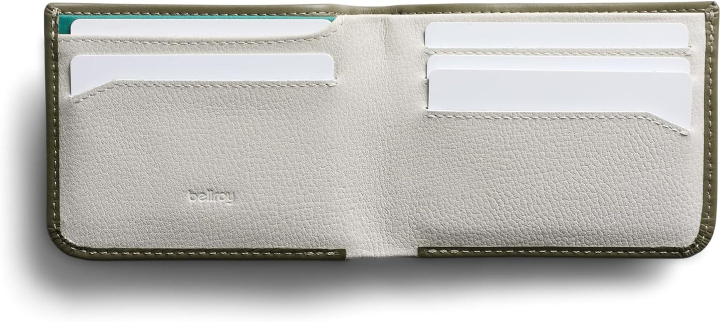 Bellroy Hide & Seek Wallet (Slim Leather Bifold Design, RFID Protected, Holds 5-12 Cards, Coin Pouch, Flat Note Section, Hidden Pocket)