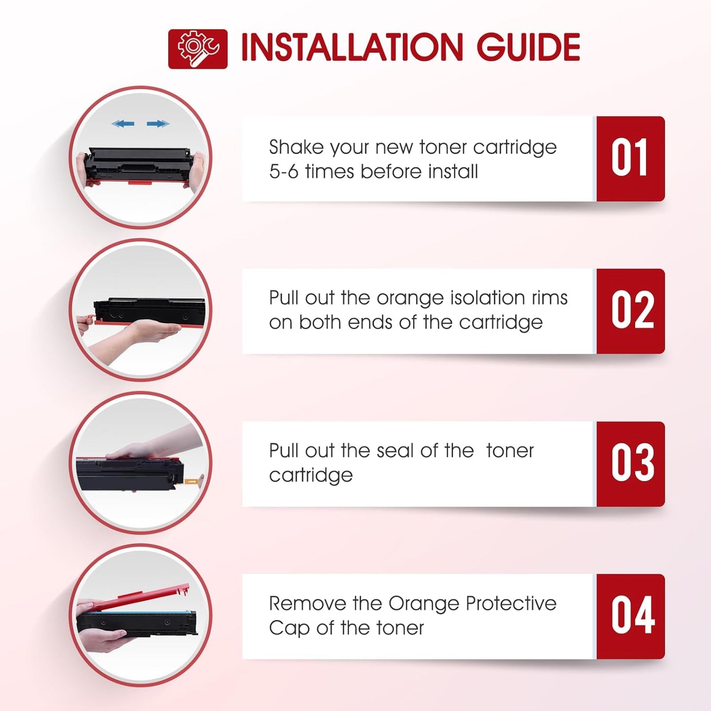 055H Toner Cartridge Set High Yield Compatible Replacement for Canon 055H 055 for Canon Color ImageCLASS MF743Cdw MF741Cdw MF743 MF741 MF746Cdw MF740C MF745Cdw LBP664Cdw Printer Ink (K/C/M/Y, 4-Pack)