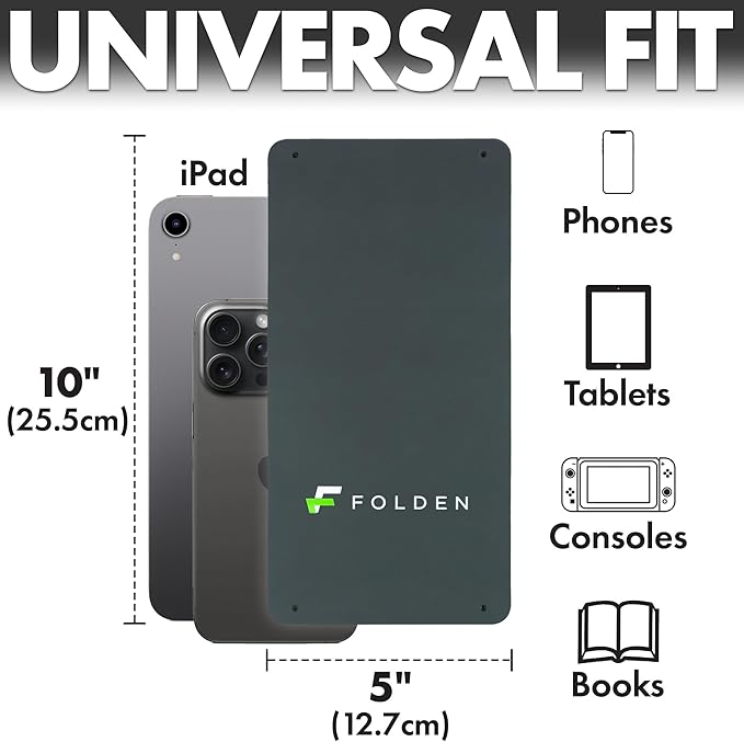 FoldenAirplane Phone Holder, Flexible Cell Phone Holder, Folding Cellphone Stand for Desk, Bed, Office, Treadmill - Airplane Gadgets for Long Travel Accessories - Plane Essentials (Silicone)