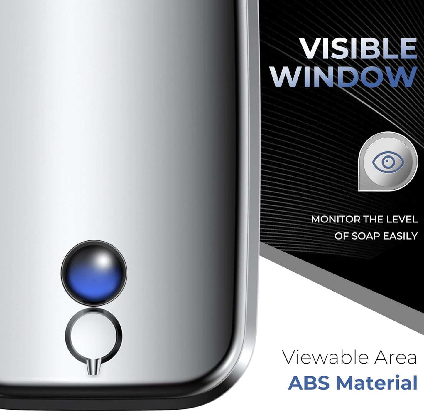 Commercial Soap Dispenser Wall Mount Stainless Steel Soap Dispensers Liquid Manual Anti-Leak Pump Hand Soap Dispenser for Bathroom Kitchen Silver (28 fl.oz./800ml)