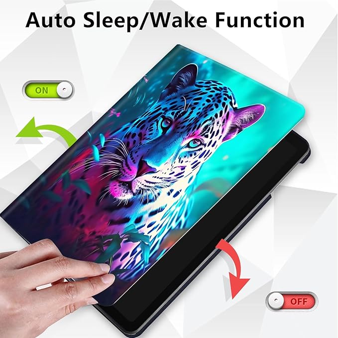 for Kindle Fire 7 case 2019 2017 Release 9th 7th Generation,360 Degree Rotating Stand Smart Protective Cover Case for Amazon fire 7 Tablet 9th/7th Generation,Tiger King Animal