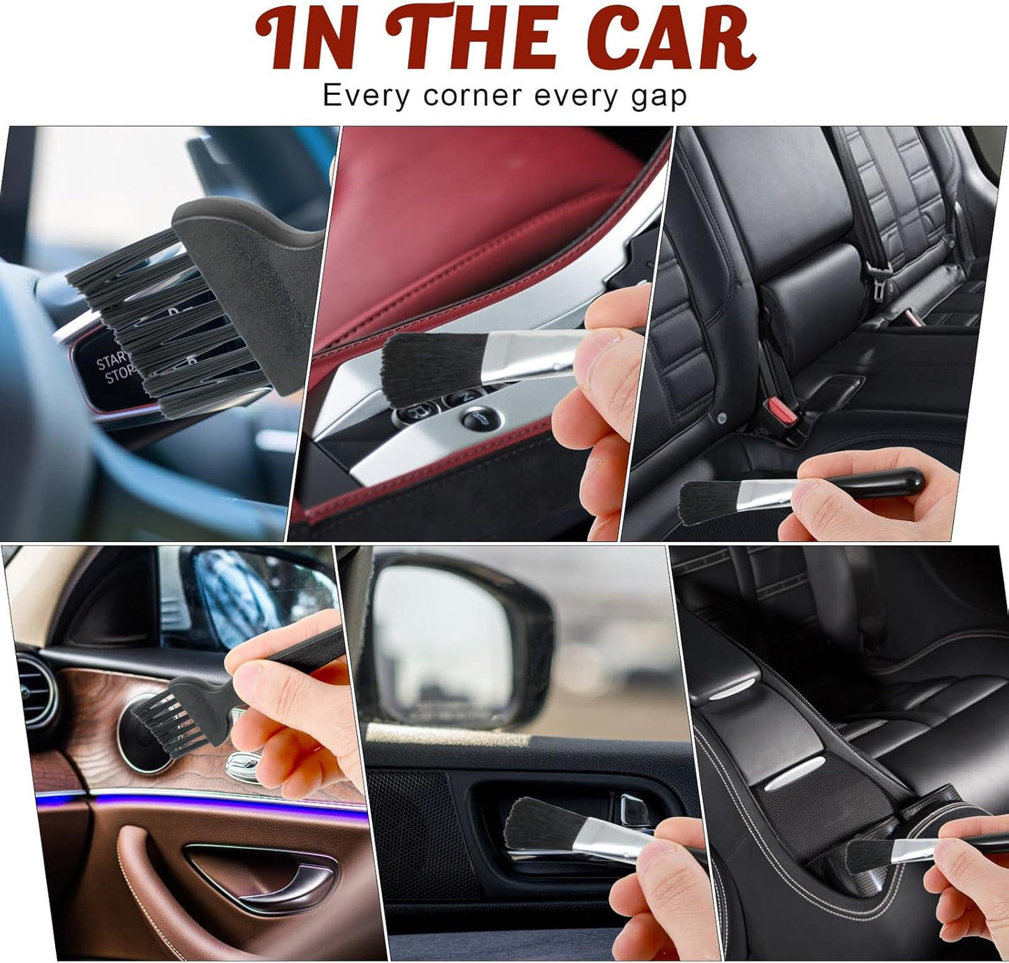 8 Pcs Mini Keyboard Cleaning Brushes Kit, Anti Static Electronic Dust Cleaning Brushes with PP Handle and Nylon Bristles, Keyboard Cleaning Brush for Computer Keyboard and Small Spaces