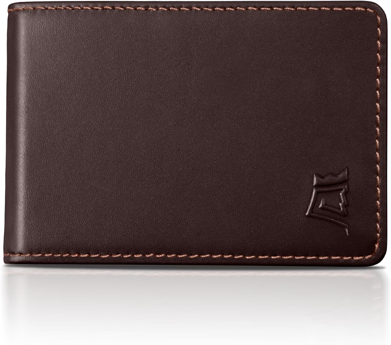 Kings Loot Wallet for Men | Minimalist Slim RFID Blocking Leather Design with Cash Pocket & Card Pull Strap | Holds 1-15 Cards | Stylish & Durable Wallets (Umber)