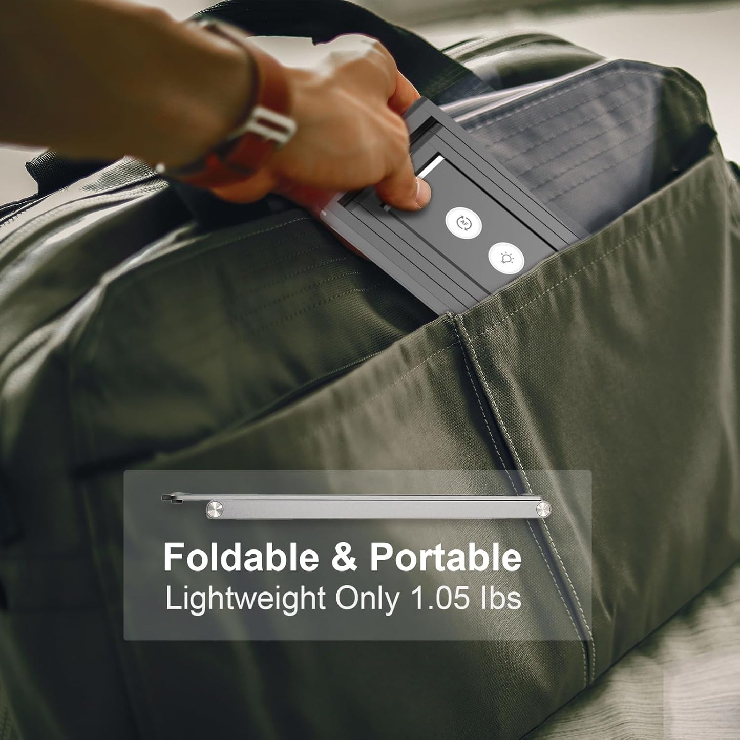 Adesso 4K Ultra HD 8MP USB Document Camera & Webcam with Built-in Microphone, LED Light, Autofocus, Multi-Jointed Design, Folding for Live Demo, Web Conferencing, Distance Learning, Remote Teaching