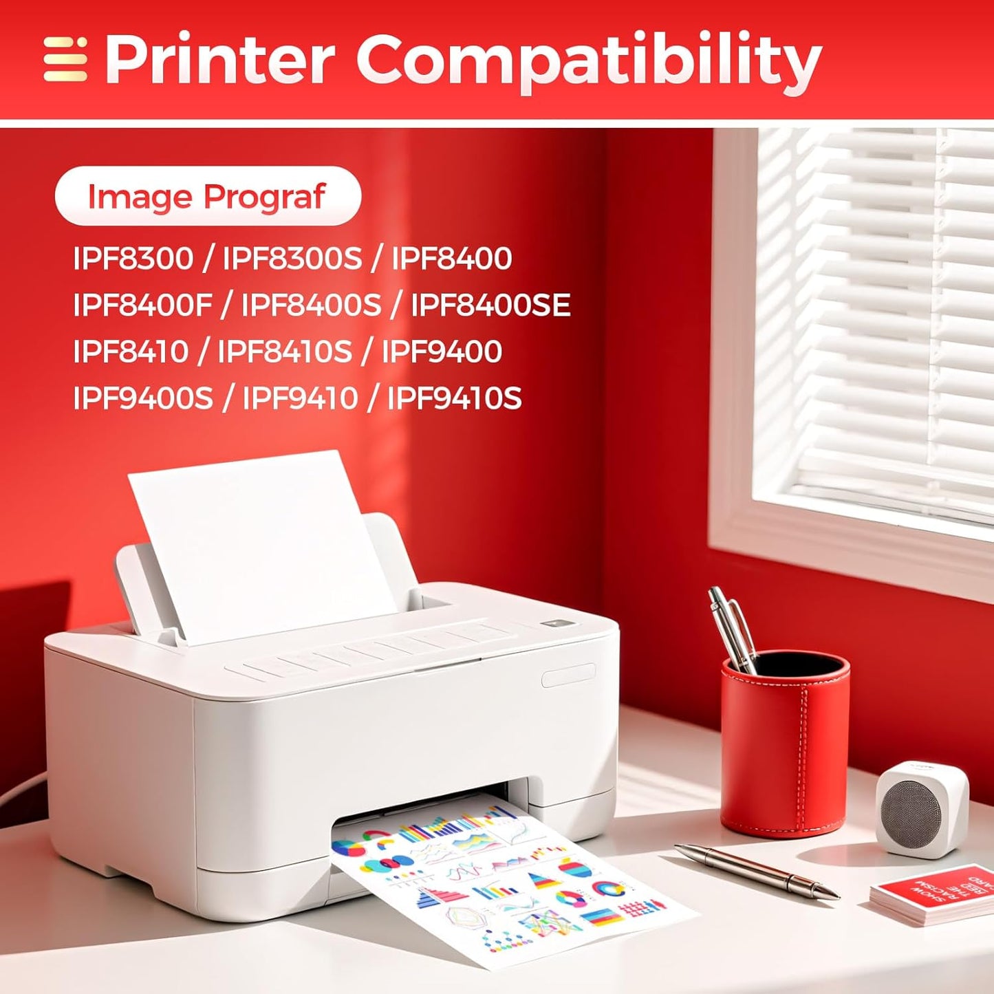 PFI-706 Pigment Ink Tank 12-Pack 700ml Ink Cartridges Compatible with Canon ImagePROGRAF iPF8300 iPF8300S iPF8400F iPF8400S iPF8400SE iPF9400 iPF9400S iPF8400 iPF8410 iPF9410 iPF8410S iPF9410S Printer