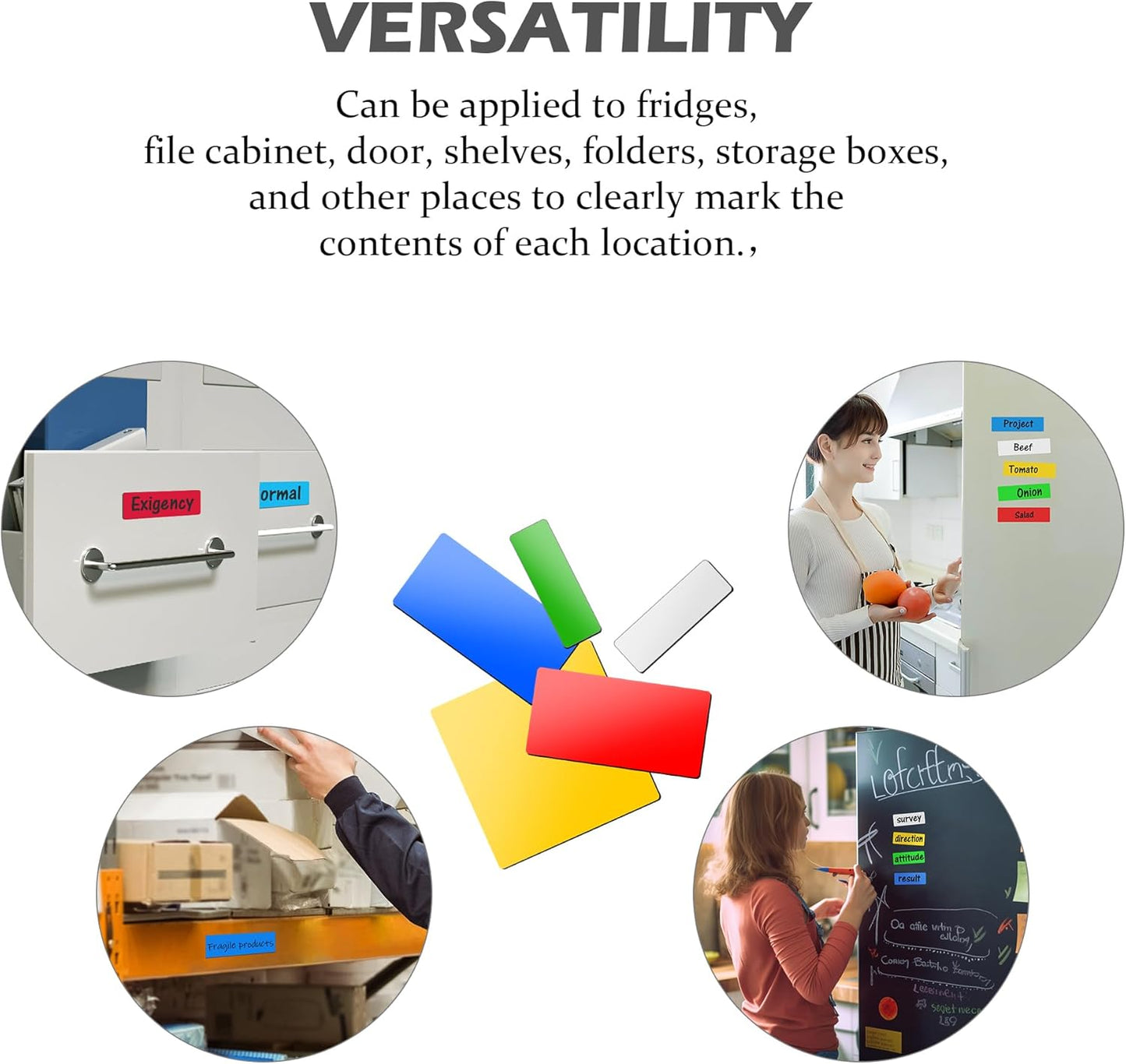 Realth Dry Erase Magnetic Labels Green (2'' × 4'' 40 Pcs),Blank Reusable Magnet Stickers, Magnets for Whiteboard, Washable Magnetic Sheets for Classroom Fridge Office, Name Tags for Teachers Students