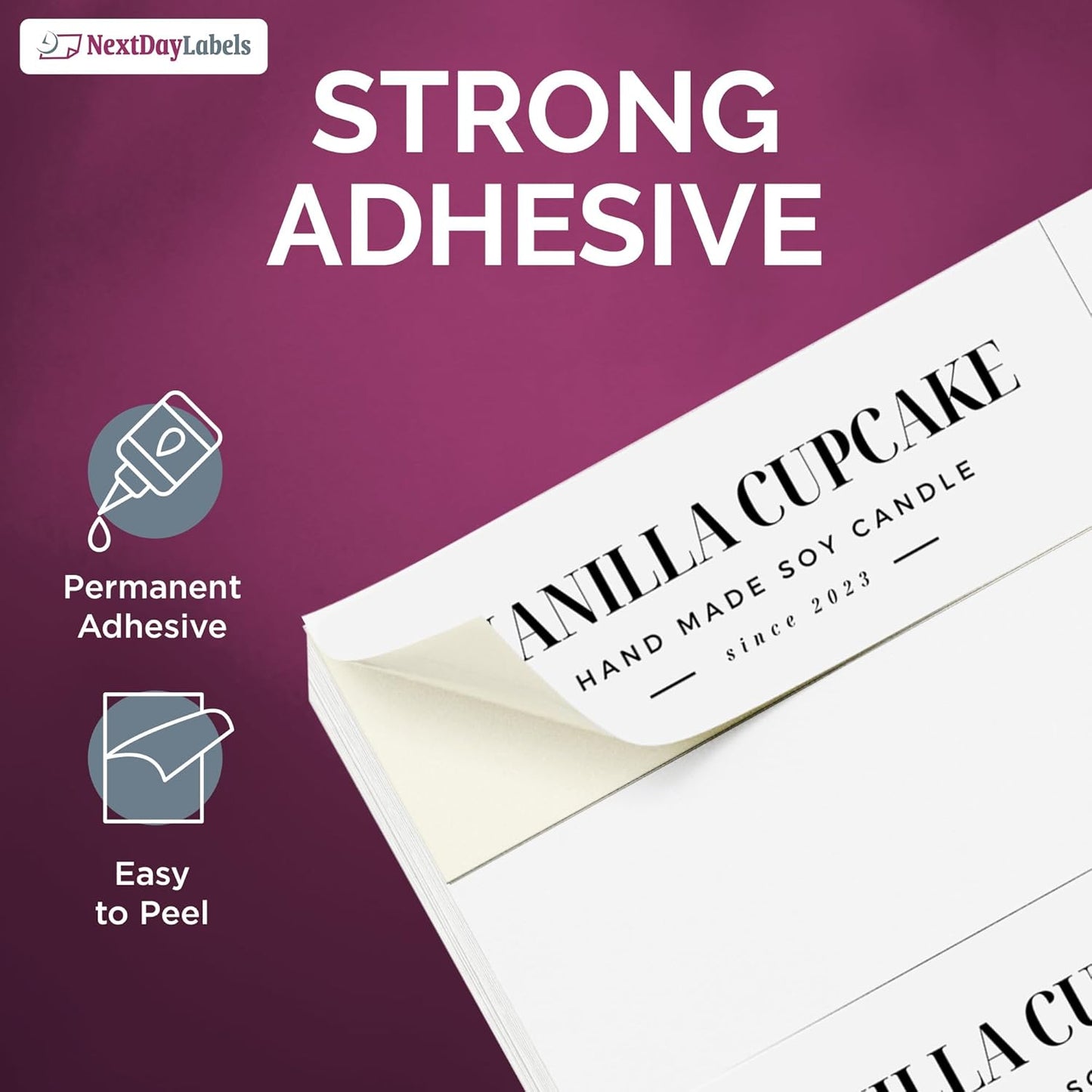 NextDayLabels - 2.83" x 1" Rectangular Sticker Labels for Printer - White Laser/Inkjet Printer Labels Return Address Labels Shipping Label Stickers (1000 Sheets, 33 Per Sheet, 33000 Labels)