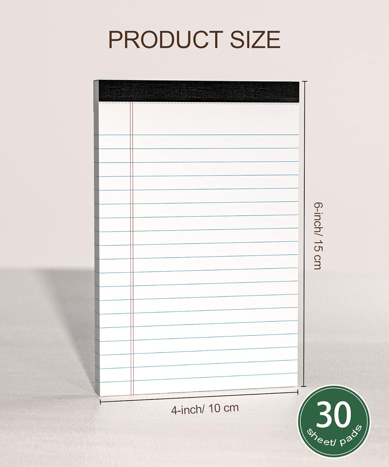 Legal Pads 4x6 Small Notepads, 14-Pck Note Pads for Work Mini Pocket Notepad White Paper Writing Pads Narrow Ruled Scratch Memo Pads for Office Home Taking Quick Notes, Perforated, 30 Sheets Per Pad