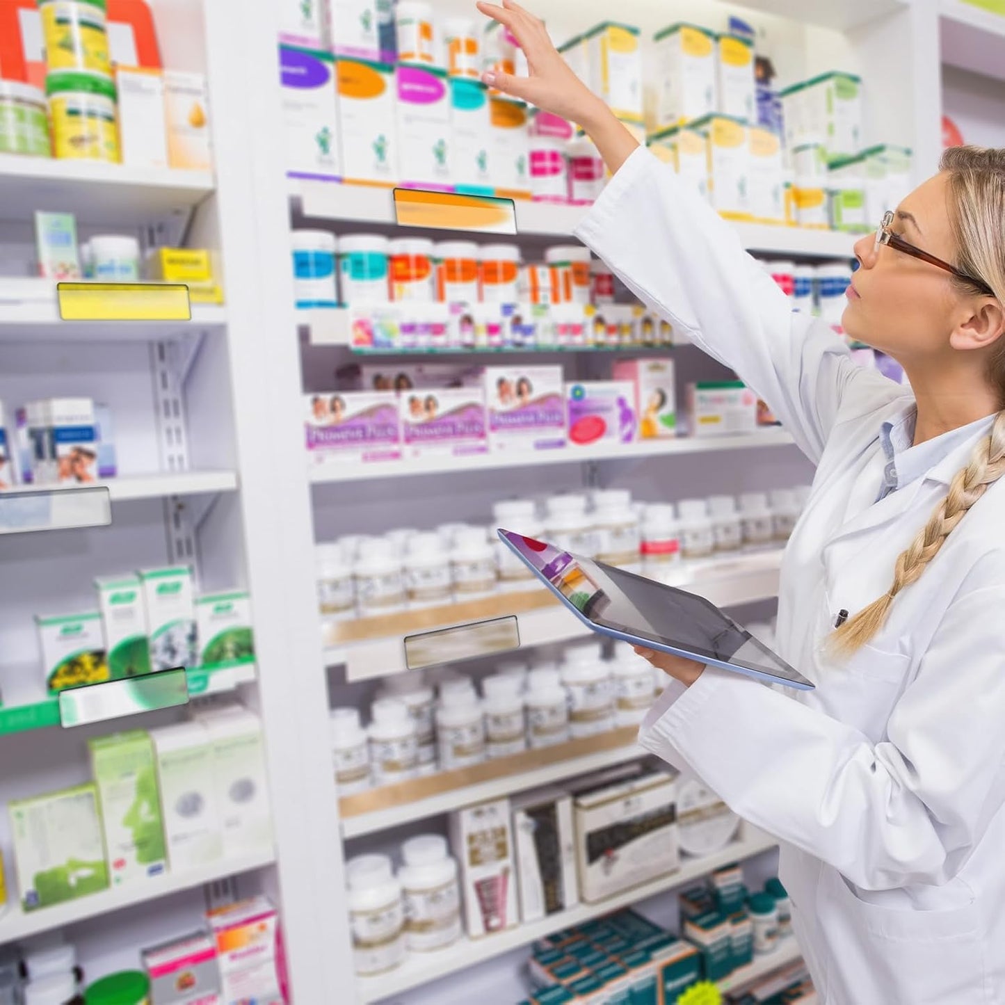 30 Pcs Magnetic Label Holders Pallet Rack 4.3 x 1.2 Inch Clear Business Card Holders with Magnet File Cabinet Labels Magnet for Metal Shelf Whiteboard Bins Office Gift(Black)