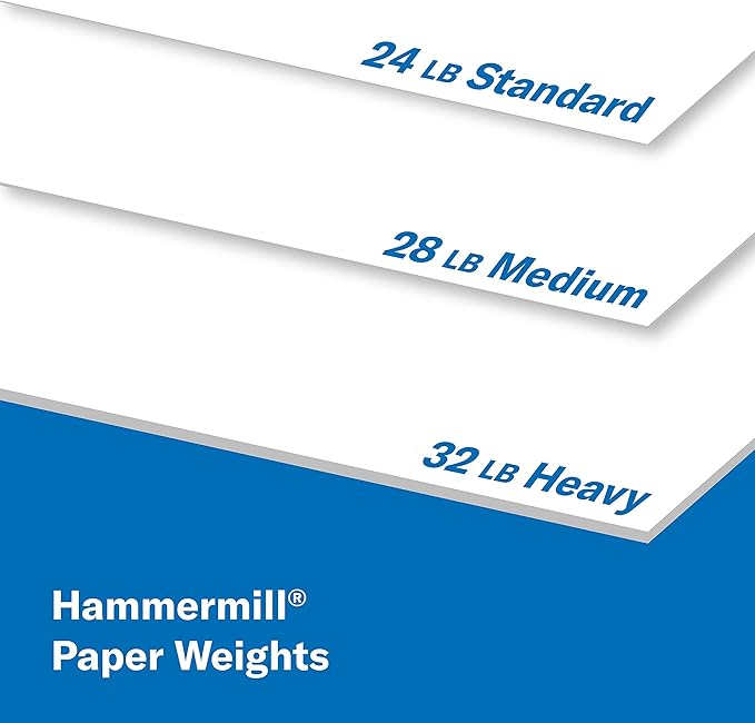 Hammermill Printer Paper, Premium Color 32 lb Copy Paper, 8.5 x 11 - 8 Ream | 4000 Sheets - 100 Bright, Made in the USA, 102630C