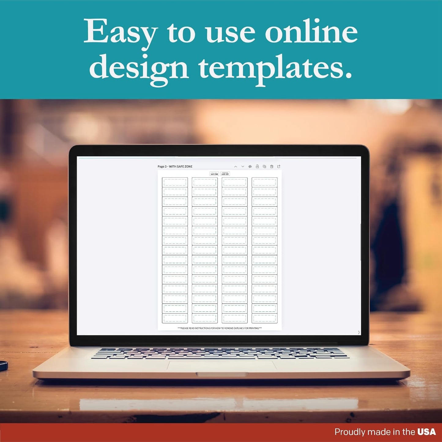 Premium Label Supply White Sticker Return Address Labels – 1-3/4" x 2/3" – Laser/Inkjet Compatible – (60 per Sheet), 500 Sheets – 30,000 Total Adhesive Labels