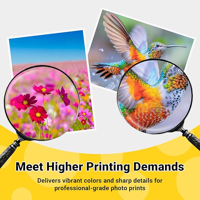 TECKWRAP Glossy Photo Paper 8.5" x 11", Glossy Photo Paper for Inkjet Printer, Works with Inkjet Printer, 60 Sheets, 260gsm/69 lb