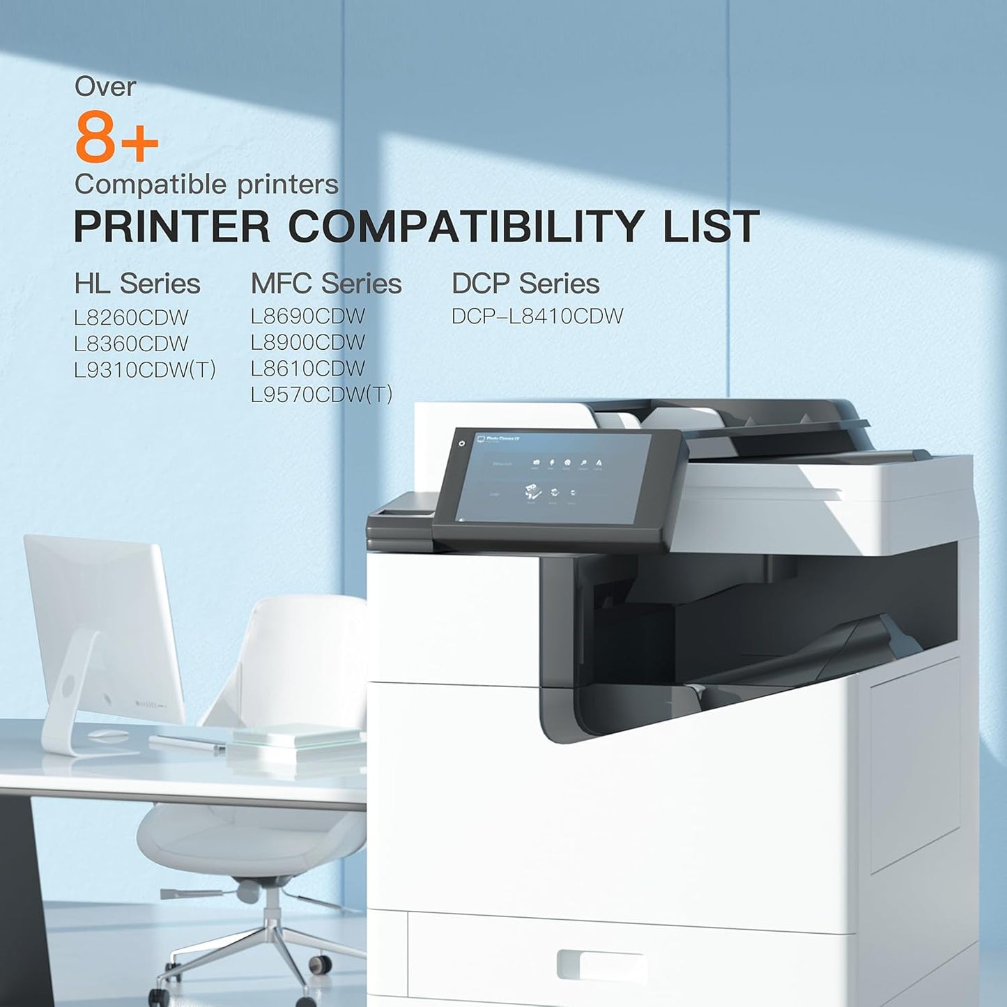 E-Z Ink TN436 Toner Cartridge Compatible for Brother TN436 TN-436 Toner Replacement for TN436 TN433 TN431 to Use with Brother HL-L8260CDW, L8360CDW, MFC-L8690CDW, L8900CDW, DCP-L8410CDW Printers