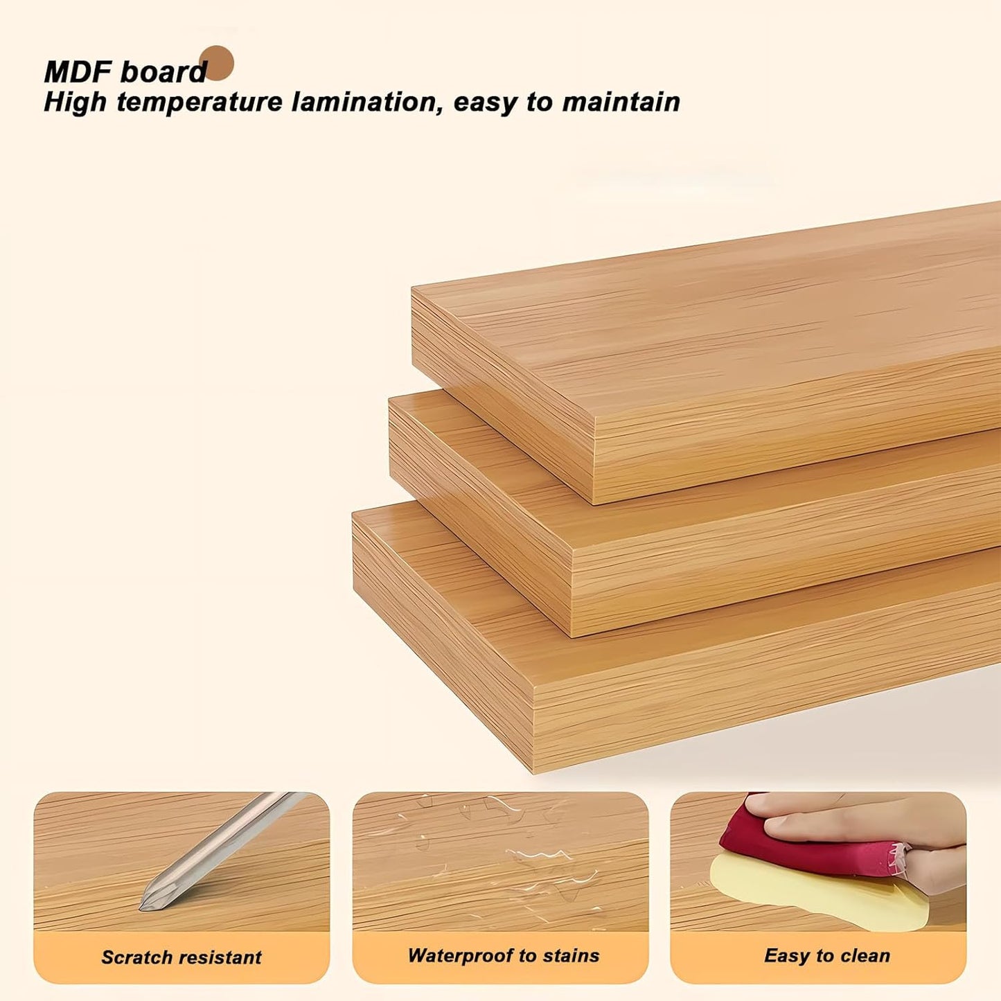 MDF Desk Hutch 2 Tier with Pegboard, Countertop Desktop Bookshelf, Storage Organizer Rack for Office, Home, Dormitory (white, 43.3in)