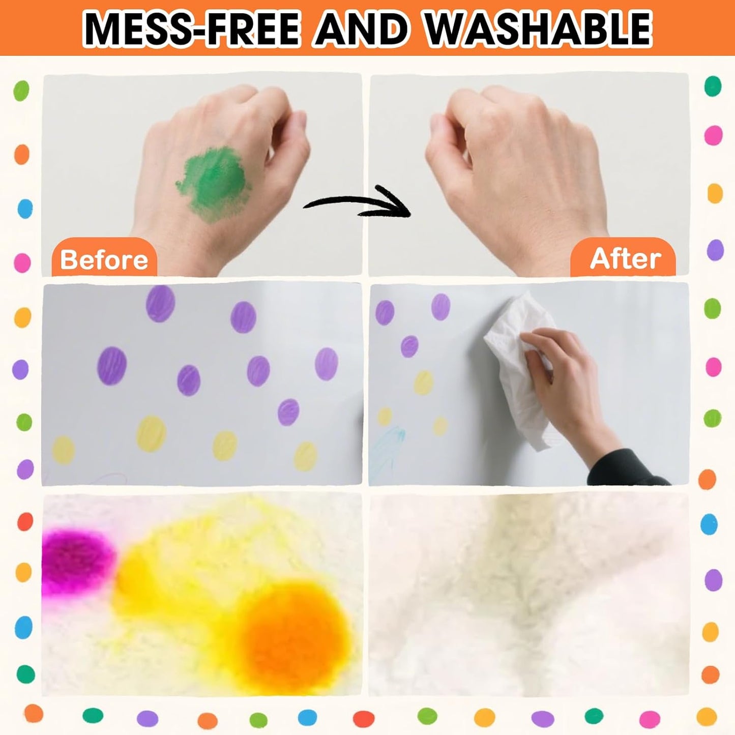 HNSHAG 120pcs Art Bingo Daubers, 15 Colors Washable Dot Markers, Bulk Preschool Art Supplies Paint Craft Kit for Kids, Ideal for Toddler Art and Crafts Painting Supplies Drawing Coloring