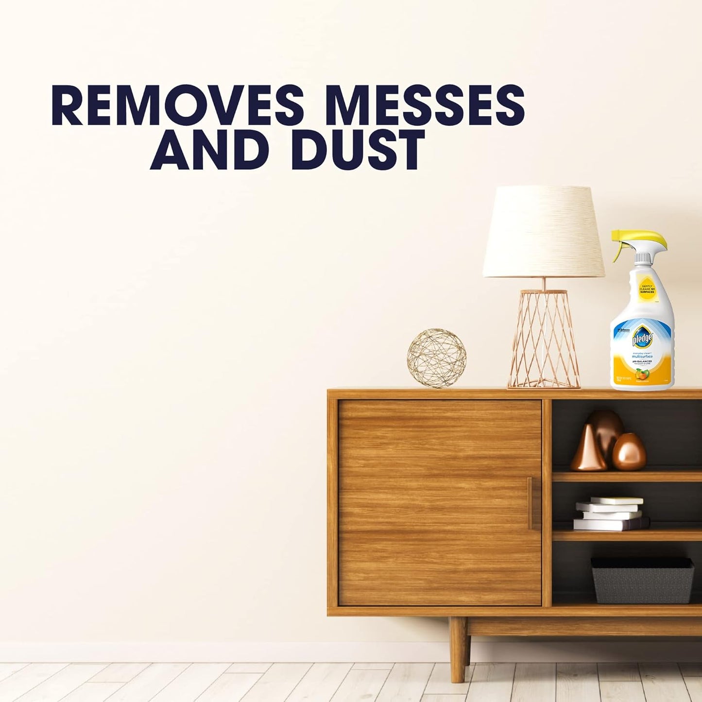 Pledge pH-Balanced Multisurface Cleaner Spray for Everyday Care, Fresh Citrus Scent, 25oz (Pack of 3)