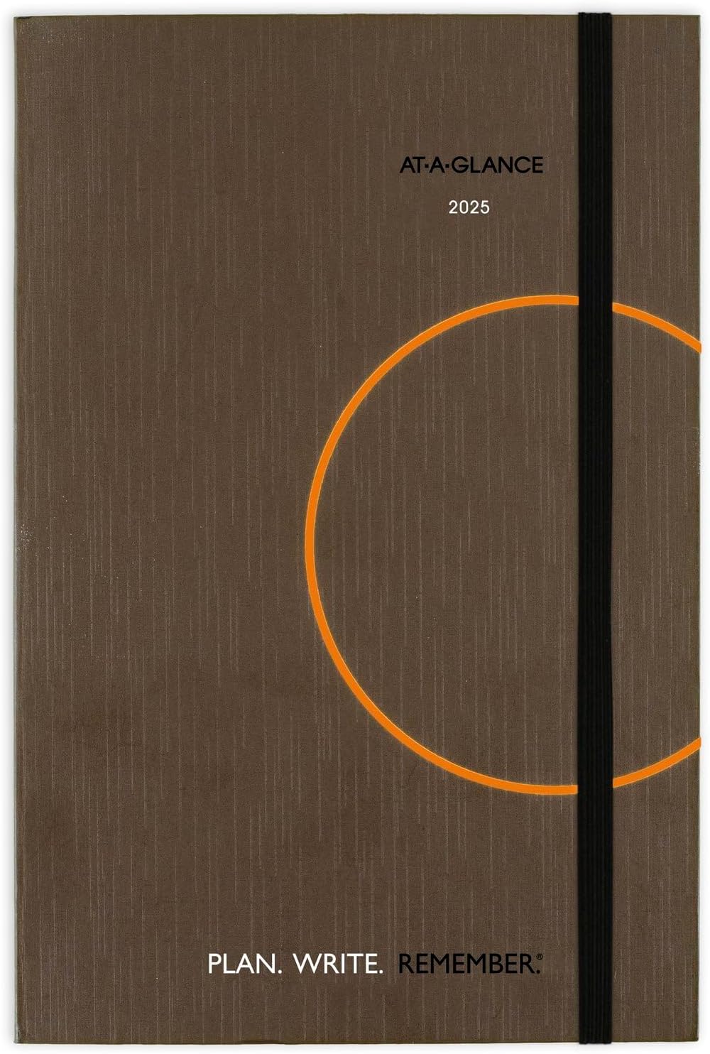 AT-A-GLANCE 2025 Planning Notebook, Daily, 5" x 8-1/4", Small, Plan. Write. Remember., Brown (7062013025)
