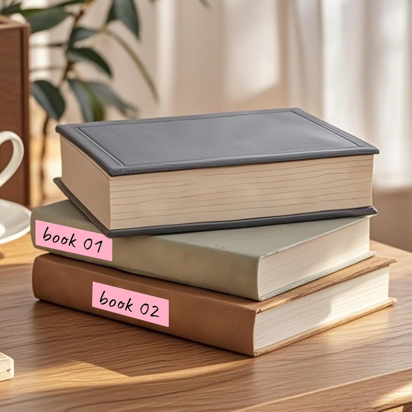 Rectangle Label Stickers 3×1 Inch Vinyl Removable Pink Sticker Waterproof Writable File Folder Moving Labels for Boxes Home Office Labeling 160 PCS