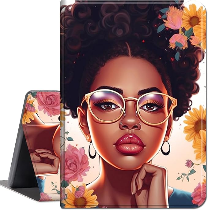 for Amazon Kindle Fire Max 11 Case (13th Generation, 2023 Release) 11",Slim Lightweight Smart Shell Stand Cover with Auto Wake/Sleep for All-New Fire 11 Max Tablet,African Sunflowers Girl