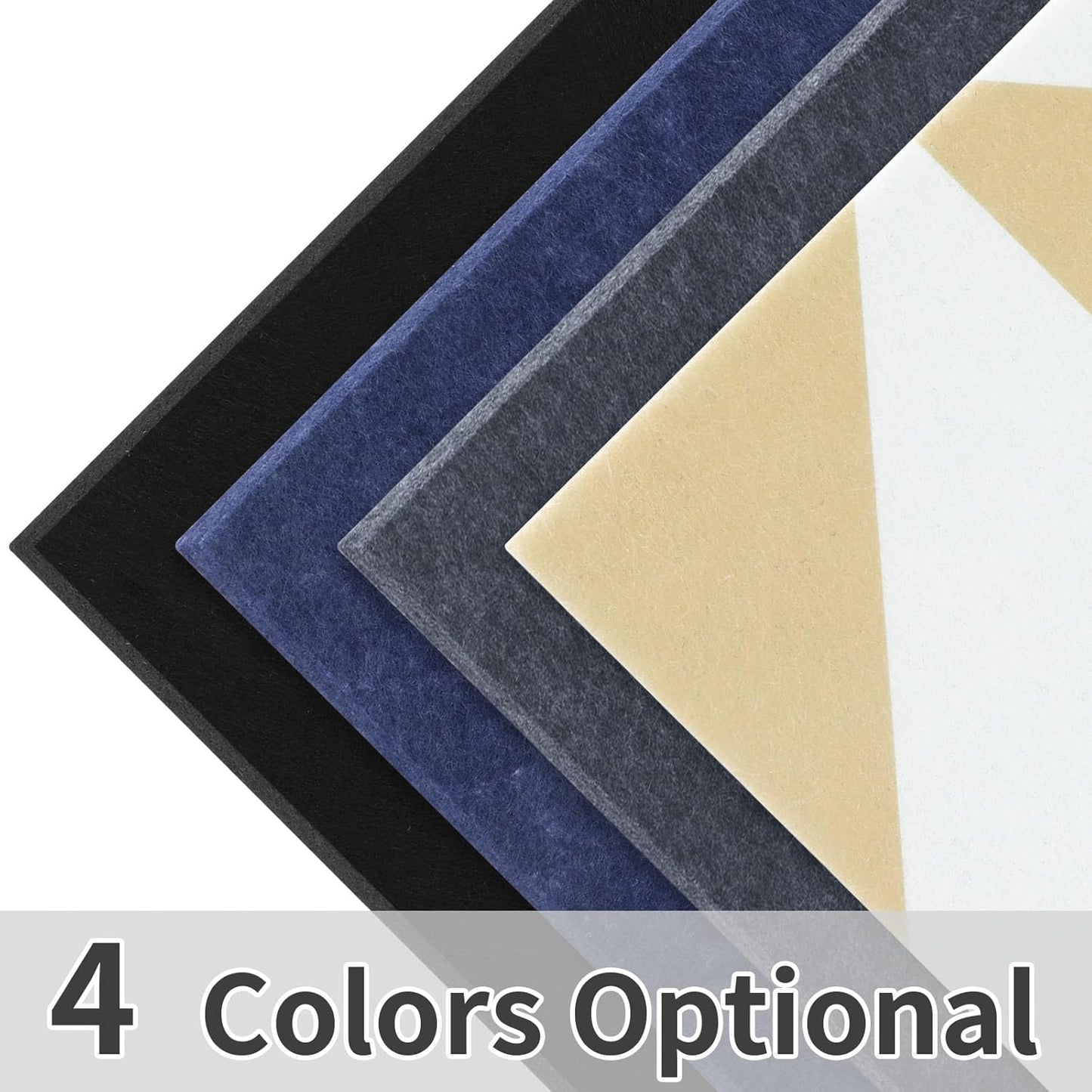 Smarpau Felt Cork Board 48"x36", 12 Pack Large Bulletin Board with 50 Removable Adhesive Tabs 35 Pushpins, Pin Board Tack Board, Cork Bulletin Boards for Home Office Decor