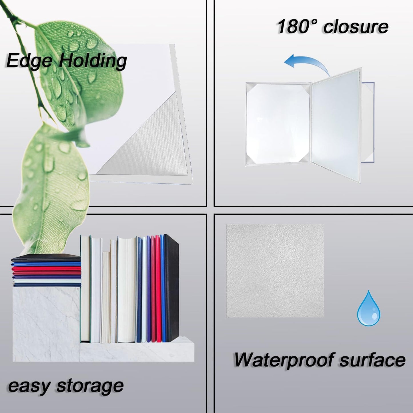 Diploma Cover 8.5x11 Inch, Graduation Certificate Holder - Elegant Faux Leather Folder for Graduation, Wedding Officiant,White-1 Pack