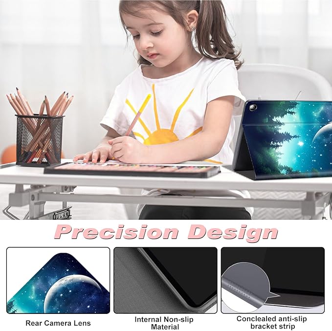 for Amazon Kindle Fire Max 11 Case (13th Generation, 2023 Release) 11",Slim Lightweight Smart Shell Stand Cover with Auto Wake/Sleep for All-New Fire 11 Max Tablet,Night Sky Stars Forest