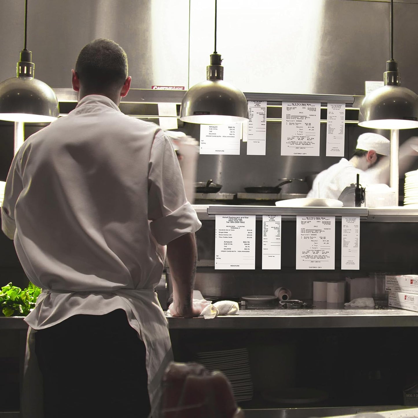 CjgyzTicket Holder for Restaurant, 28/32/36/48/60 inches, Restaurant Order Holder，Durable and Easy to use, Suitable for Commercial Kitchens, cafes, Fast-Food(32 Inch, 2 Pcs)