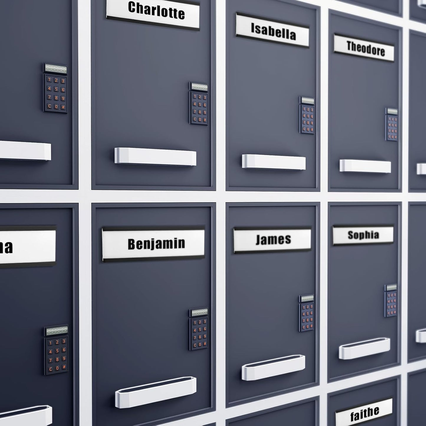 200 Pcs 6" x 2" Magnetic C Channel Label Holders with Replacement White Paper and Clear Plastic Films, Magnetic Cards Name Tags for Rack Shelf Warehouse Labels Accessories