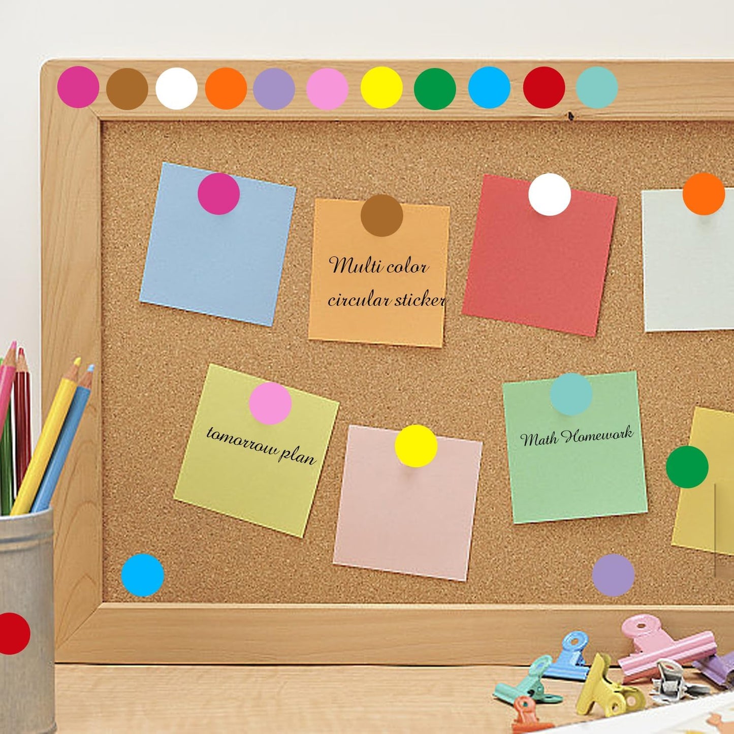 0.75 Inch Removable Color Code Dot Sticker Round Labels,Garage Sale Stickers Price Tags Label Blank Yard Sale Circle Dot Stickers(1050 Pack,Blue)