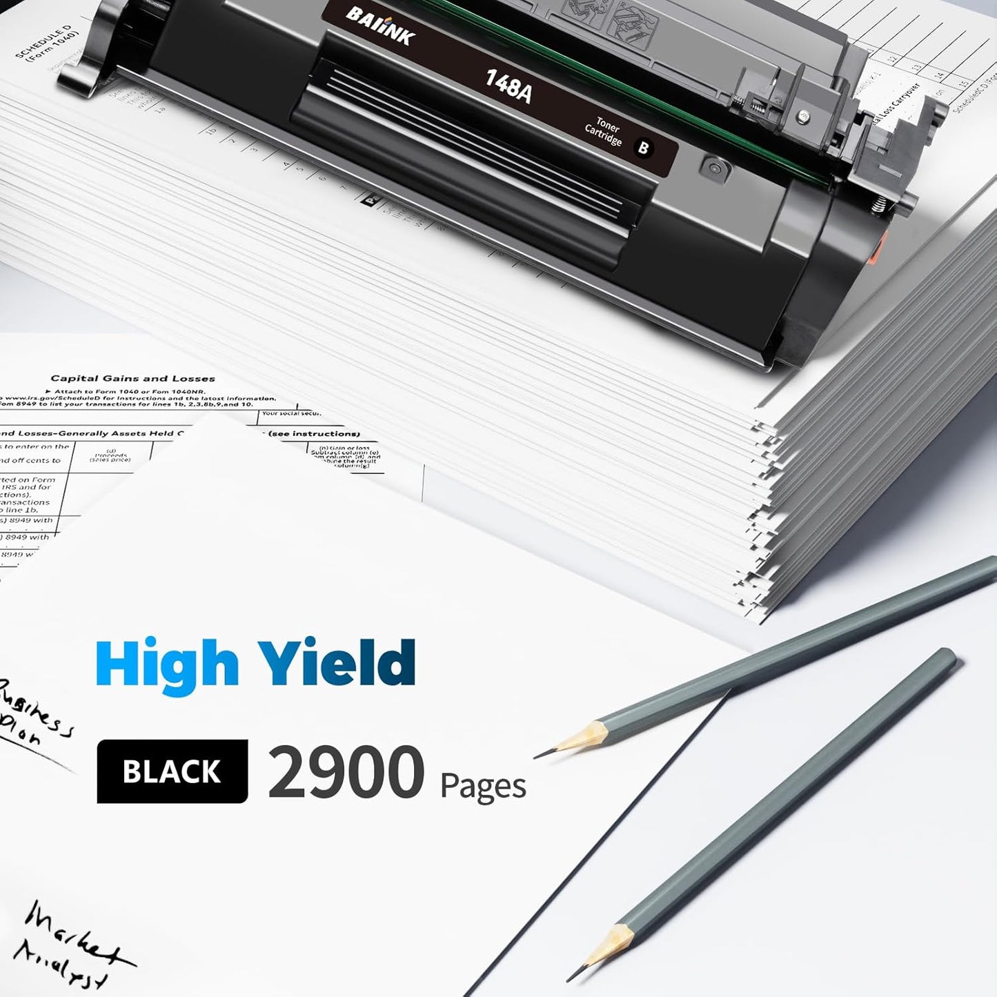 148A Toner Cartridge (with Chip) Compatible Replacement for HP 148A W1480A 148X W1480X Compatible for HP Pro 4001dw 4001dn 4001n MFP 4101fdw 4101fdn Printer (1 Black)