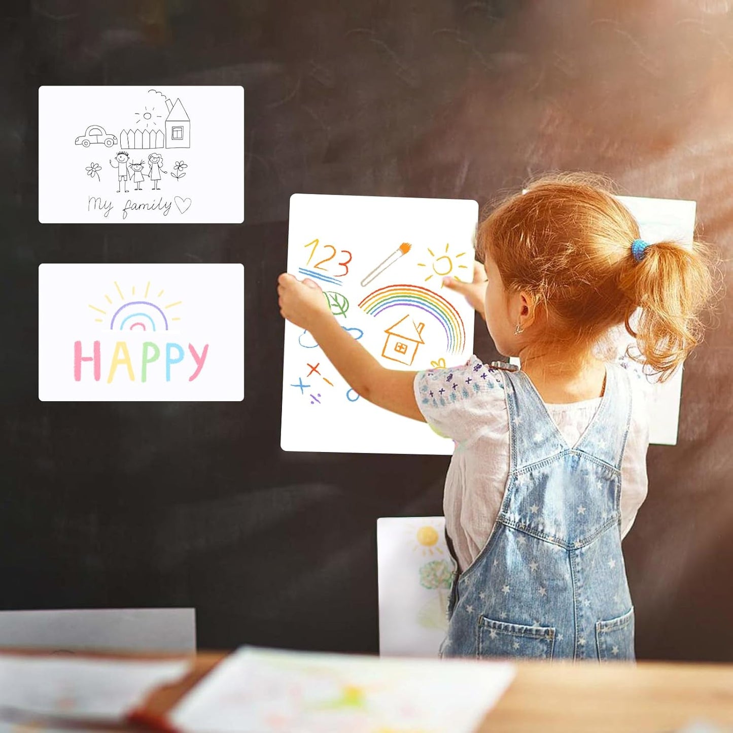 SVNOOC Multi-Use Dry Erase Board Dry Erase Small White Board for Classroom Office Home, 5.5x8.5 inches Lapboards for Students School Meeting Message (6 Pack)