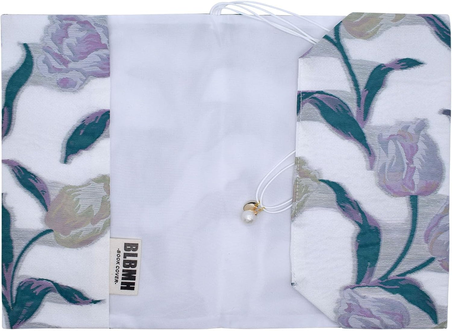 BLBMH Book Covers for Paperbacks Book Cover for Privacy Fit for 5.5x8.5 inch Adjustable Book Sleeve Cover for Diary Books Fabric Softcover Protector for Notebook - Tulip 8.5in