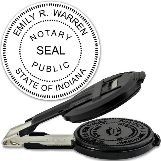 MaxMark Insert Only for Notary Seal Round Embosser for Indiana State