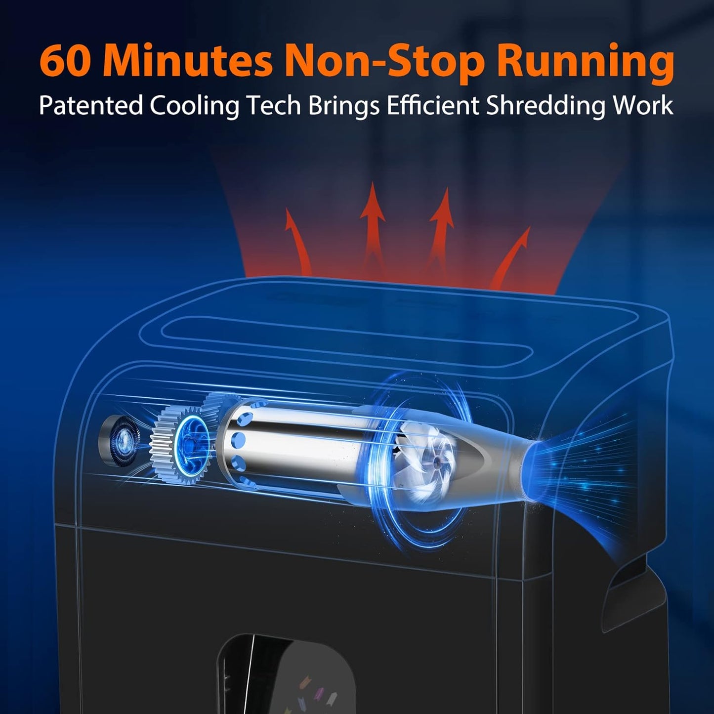 Paper Shredder for Home Office14-Sheet 60-Mins Micro Cut Shredder with US Patented Blade,Shred Card/CD/Clip/Staple,for Home Use Heavy Duty,AUTO Jam Proof,5.3-Gallon Pullout Bin(ETL)