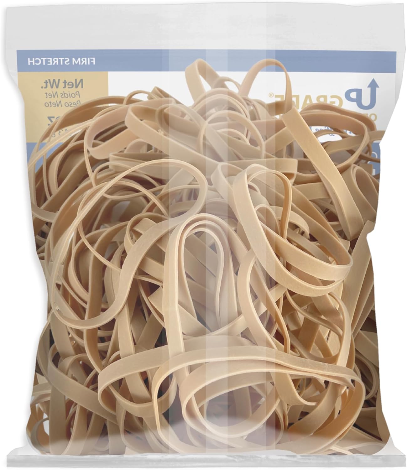 Upgrade Office Supply Rubber Bands, Size 64 (3-1/2 x 1/4), 80 Bands, 1/4 lb, 40-Pack CASE, USA