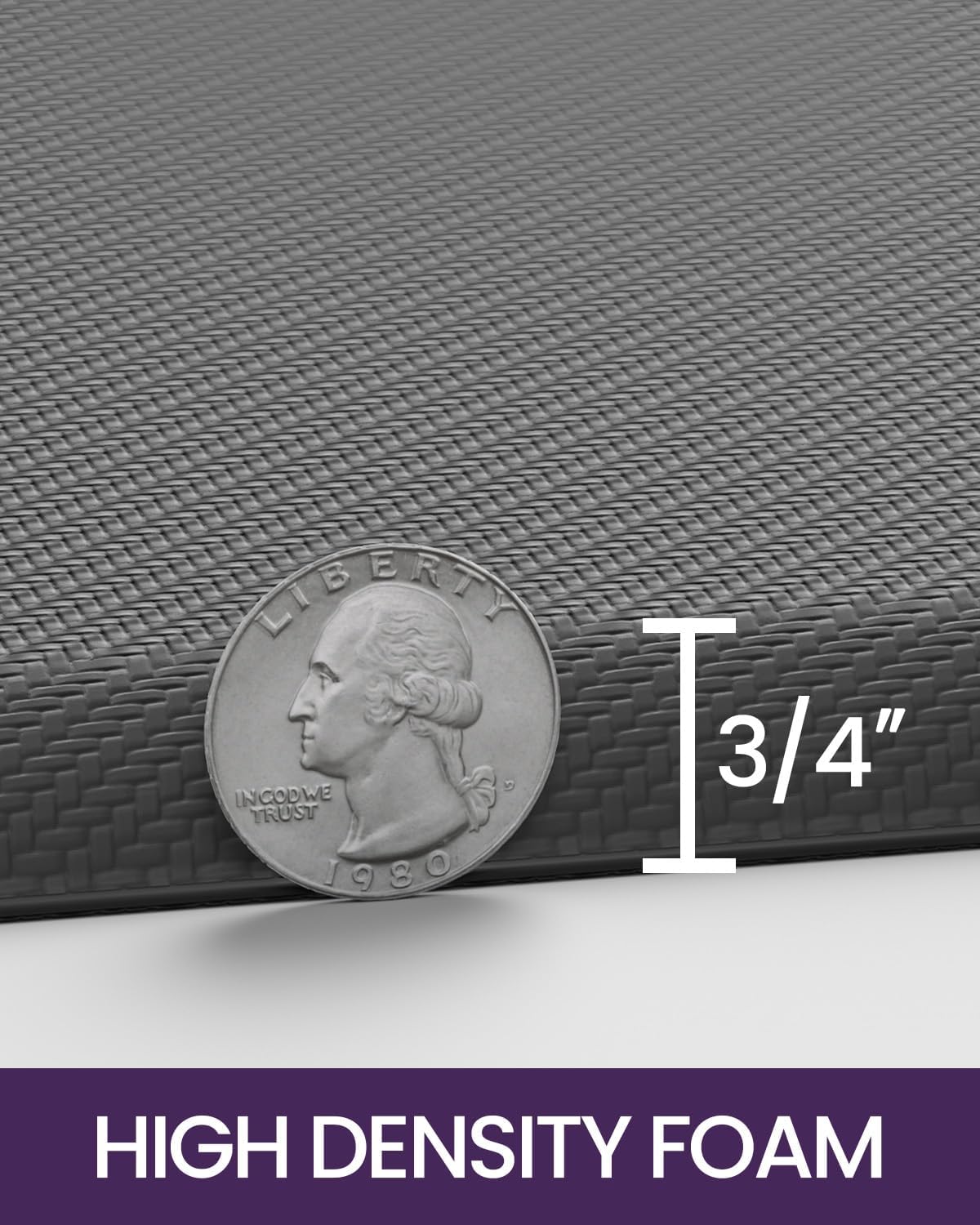 DEXI Kitchen Mat Cushioned Anti Fatigue, Non Slip Waterproof Comfort Standing Floor Rug for Kitchen, Office, Sink, Laundry, 70x20, Grey