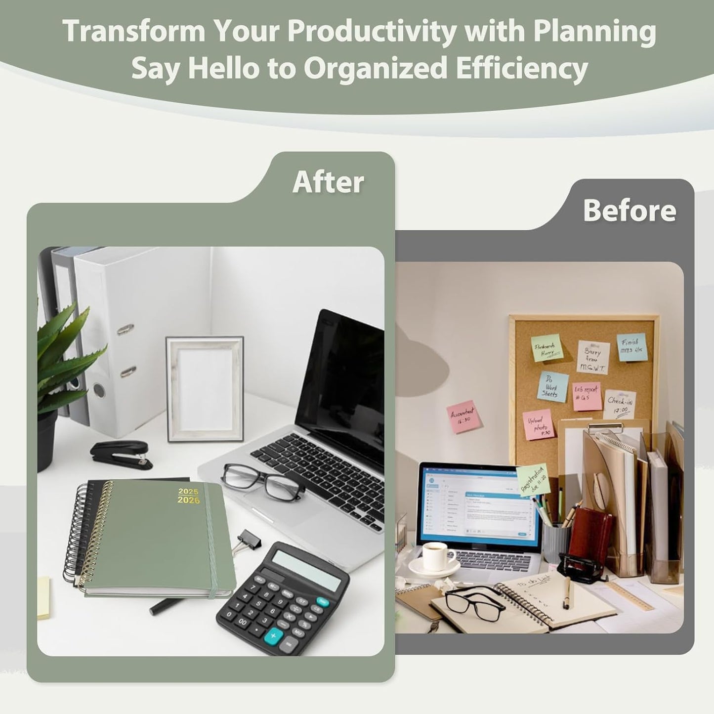 Planner 2025-2026 for Women & Men, Weekly and Monthly Calendar Notebook (July 2025 - June 2026), Hardcover Spiral Bound School Teacher Student Planner with Tabs, Inner Pocket, A5 (6.3" x 8.5")