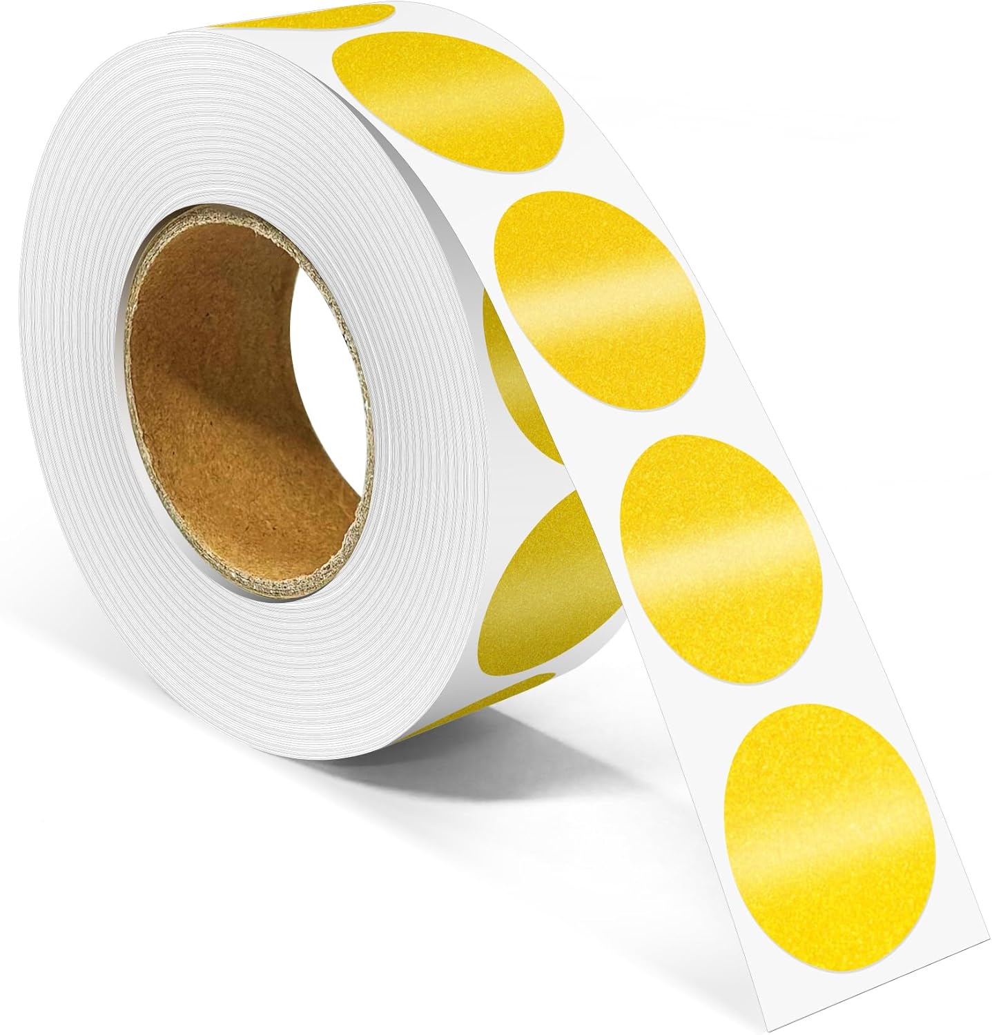1 Inch Round Color Coding Labels, 1000 PCS Per Roll Gold Color Coded Dot Stickers, Round Color Dot Labels for Organizing, Filing, and Storage