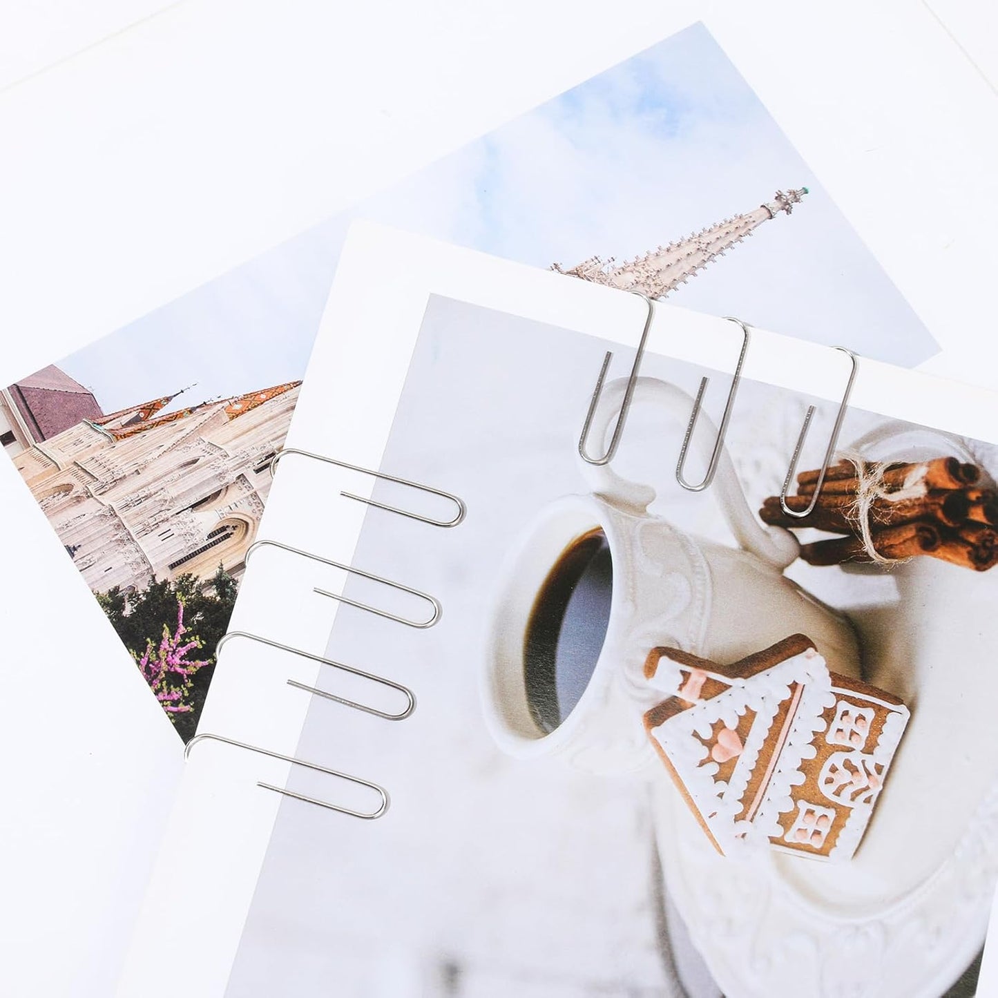 Jumbo Paper Clips，Qimailer Paper Clips - 1000 Pieces (10 Boxes of 100 Each) - Silver Standard Size 2.0IN - Office & School