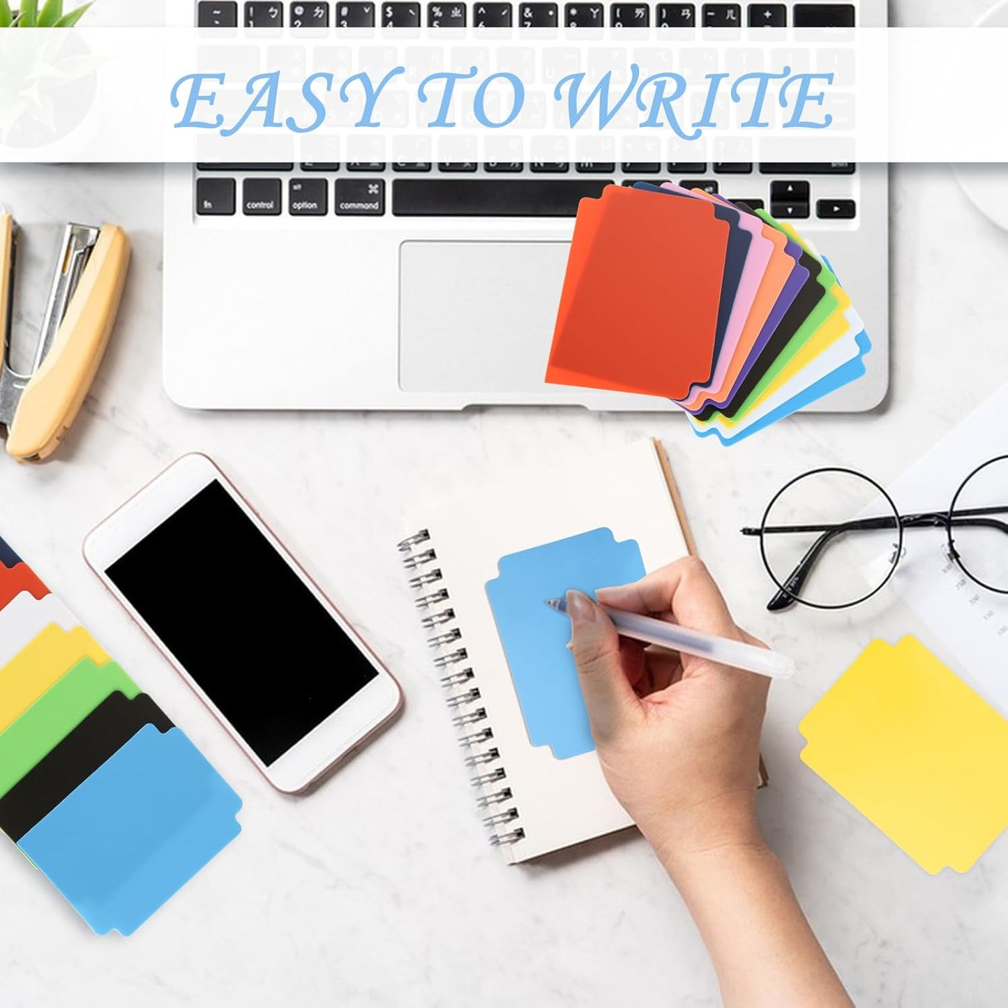 150 PCS Trading Card Dividers Multicolor Plastic Playing Card Separators with Tabs Card Box Dividers for Office Games Sports Cards, Cards Gathering Storage Supplies, 10 Colors, 2.7 x 3.8 Inch