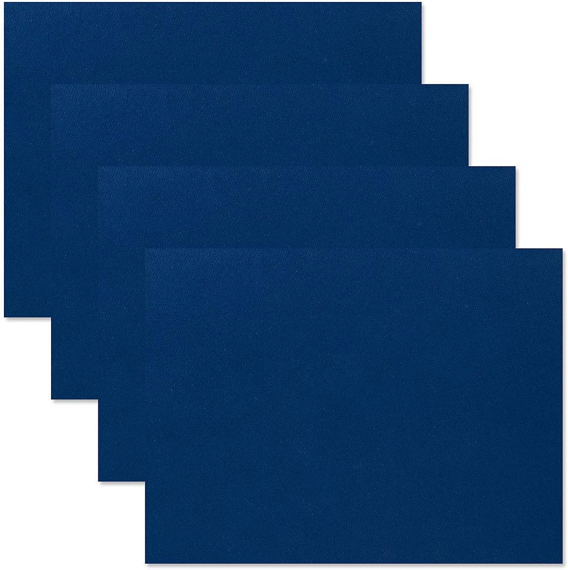 Plain Blue Certificate Folders - Pack of 10, Linen Cover 80 lb. Stock, Folded, Die-Cut Corners, for Office, Business Awards, Graduation, School Diploma Holder, 9-1/2" x 12