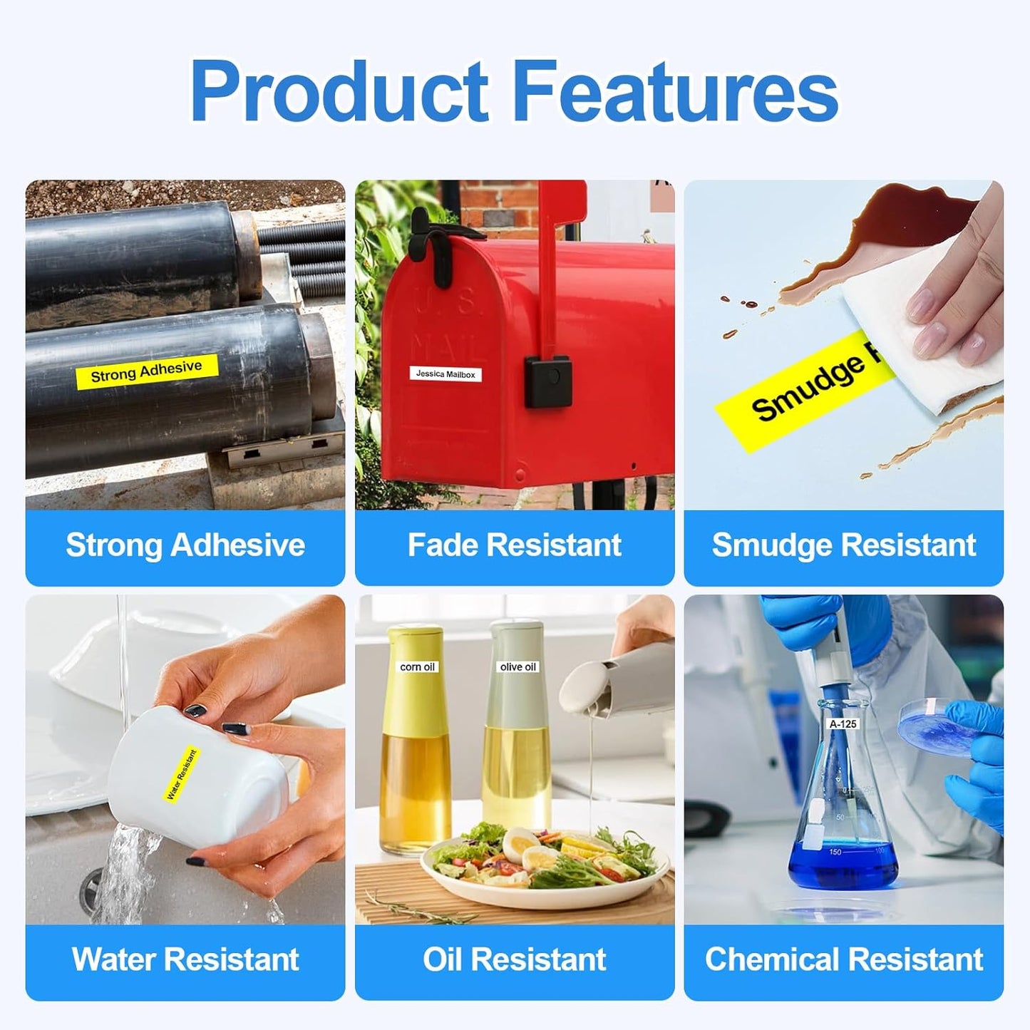 Label Orison TZe-131 Label Maker Tape Clear, Replacement for Brother P-Touch Label Tape Tz Tapes 12mm 0.47 Laminated for PT-D210 PT-D220 PT-H110, Black on Clear, 1/2''(12mm) x 26.2'(8m), 2PK