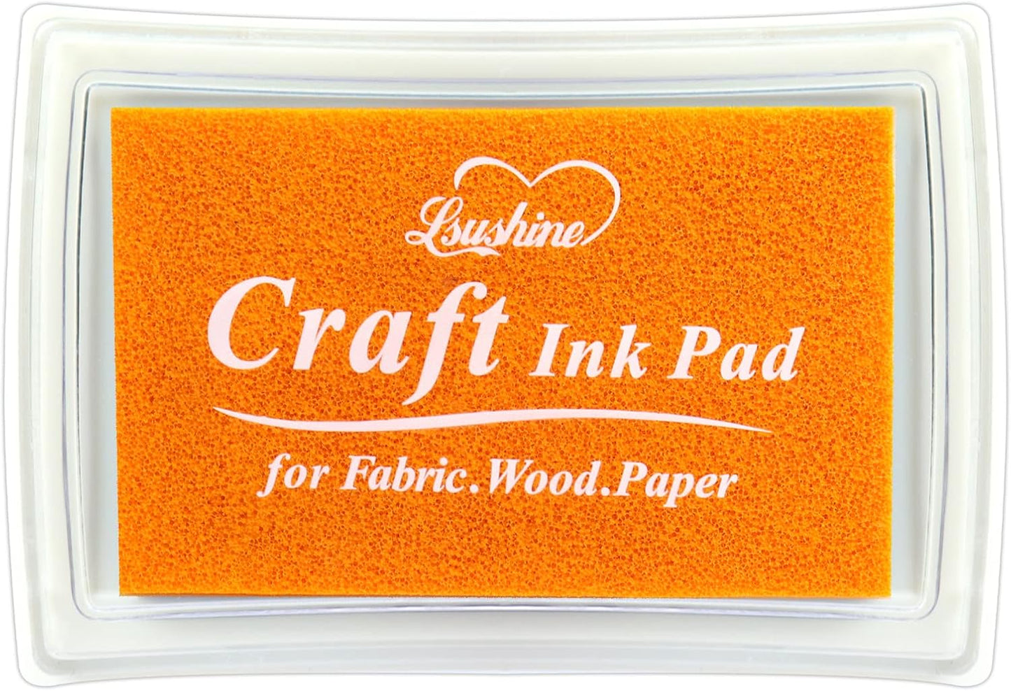 Craft Ink Pad for Rubber Stamps, Paper, Wooden, Fabric, Scrapbooking, Non-Toxic Finger Ink Pads for Kids (Yellow)